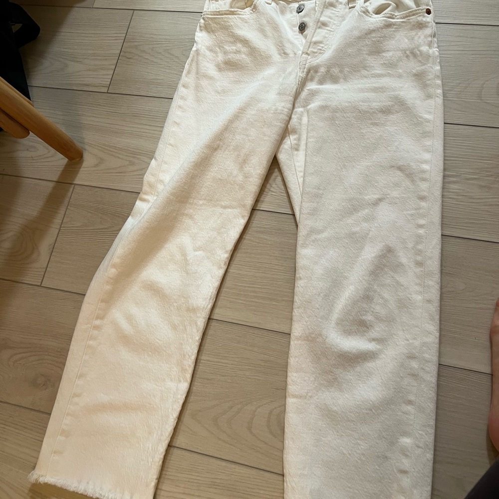 Levi's Women's White Wedgie Fit Straight Leg Jeans